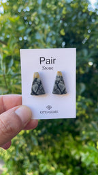 Picasso Jasper 21x14mm Matching Pair Cabochon Approximately 17 Carat (GTG-MPJ-3)