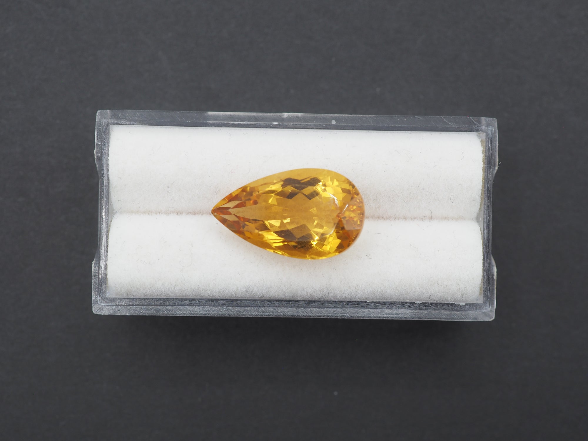 Citrine Faceted 18.4x10.8 mm Single Piece Approximately 8.68 Carat (GTG-CT-12)