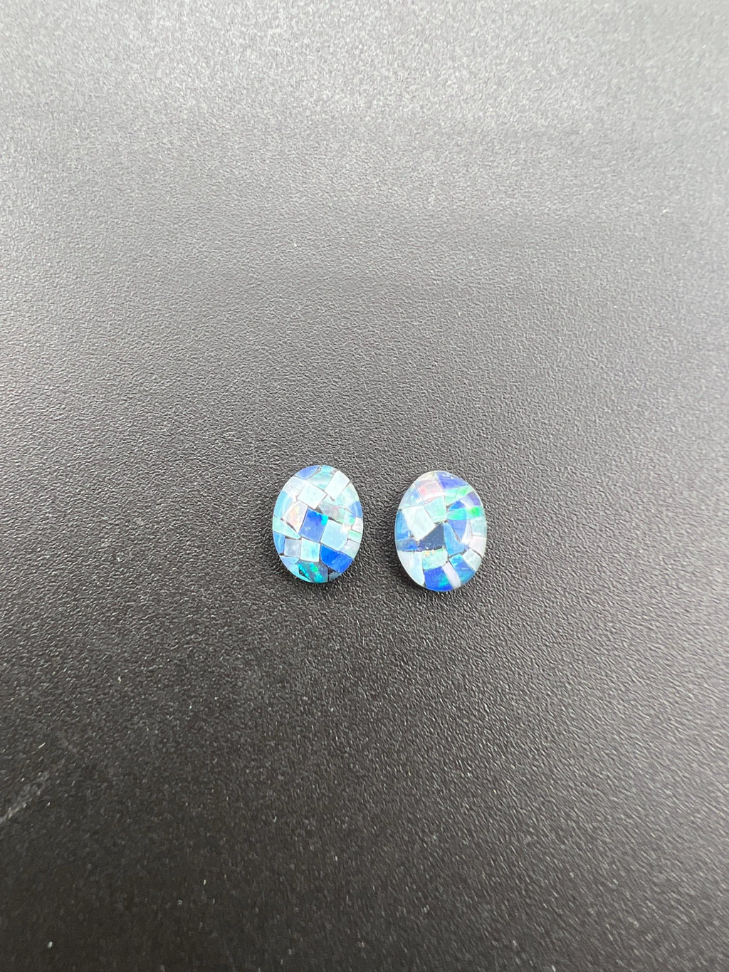 Australian Mosaic Opal Triplet Cabochon 8.4x6.5x2.7mm Approximately 1.85 Carat