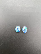 Australian Mosaic Opal Triplet Cabochon 8.4x6.5x2.7mm Approximately 1.85 Carat