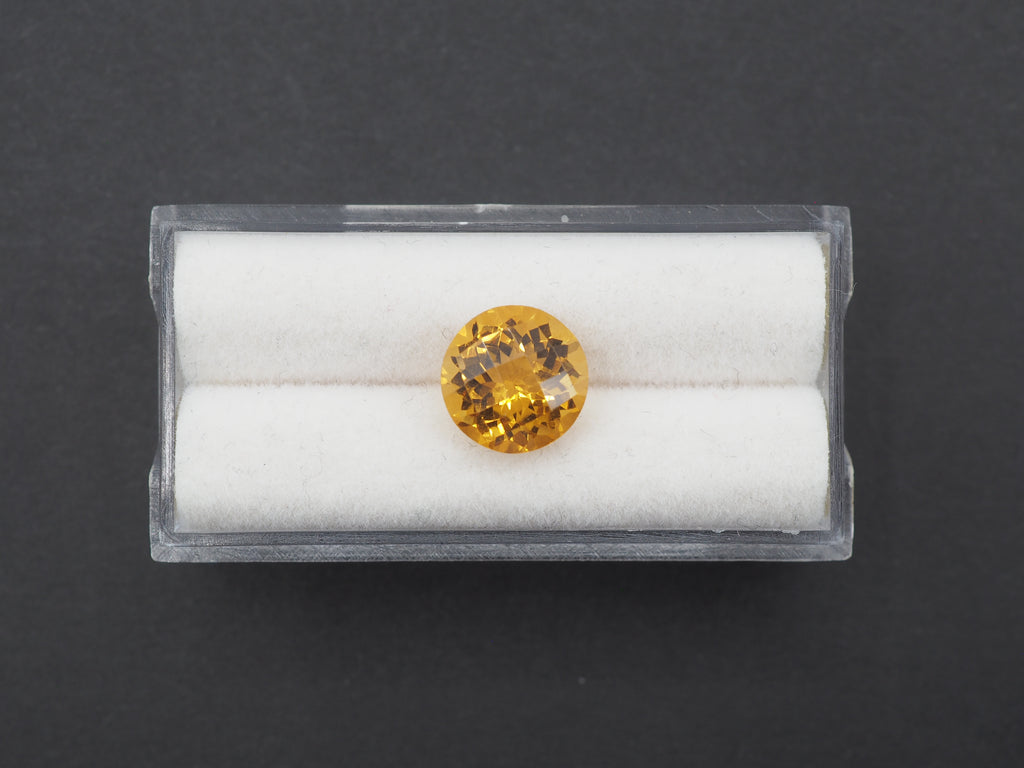 Citrine Faceted 10 mm Single Piece Approximately 3.34 Carat (GTG-CT-11)