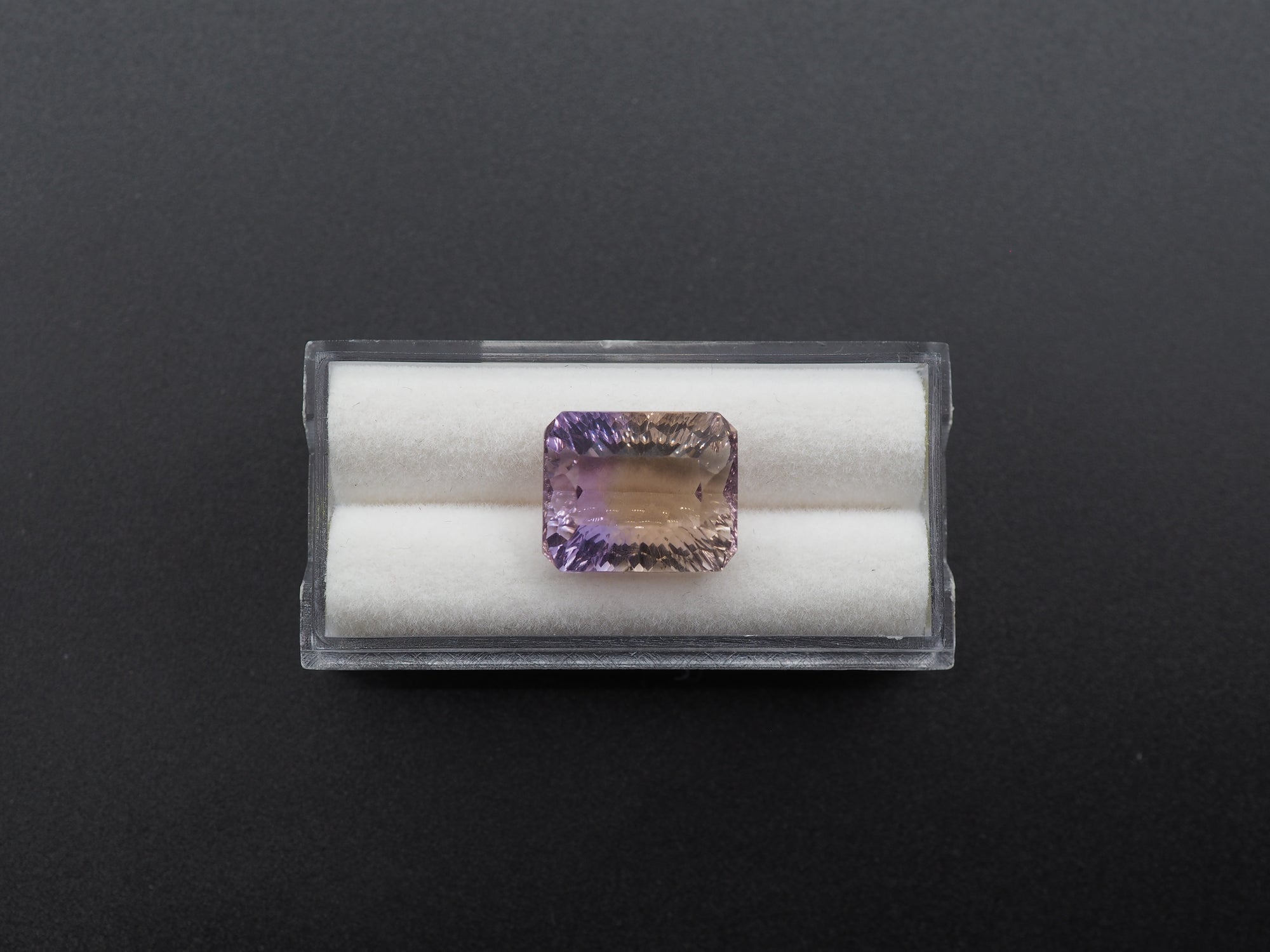 Ametrine Faceted 14x11.5mm Approximately 10.32  Carat (GTG-AMT-24)