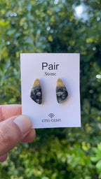 Picasso Jasper 22x10mm Matching Pair Cabochon Approximately 15.5 Carat (GTG-MPJ-4)