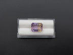 Faceted Ametrine Rectangle Shape  14x11mm Approximately 8.4  Carat (GTG-AMT-25)