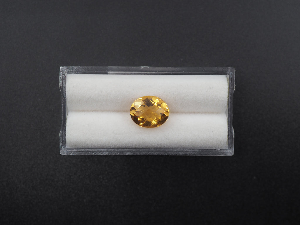 Citrine Faceted  Oval Shape 11.0 x 9.0 x 5.7 mm Single Piece Approximately 3.10 Carat