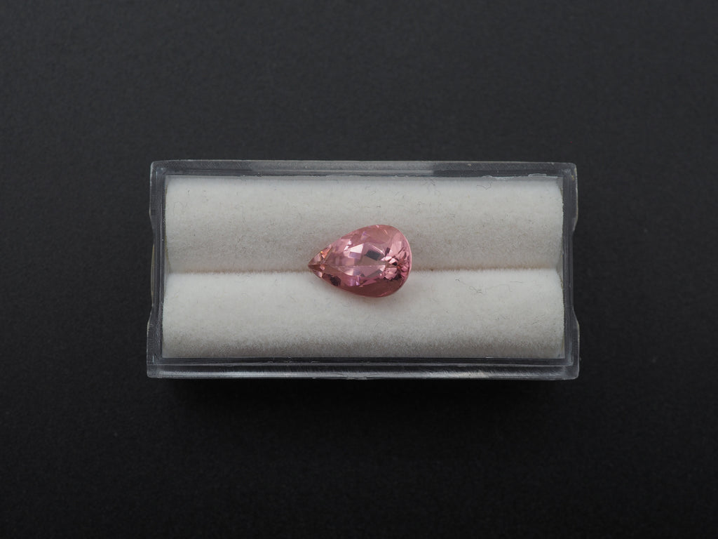 Pink Tourmaline Faceted Pear Shape  12.1x8mm Approximately 3.72 Carat