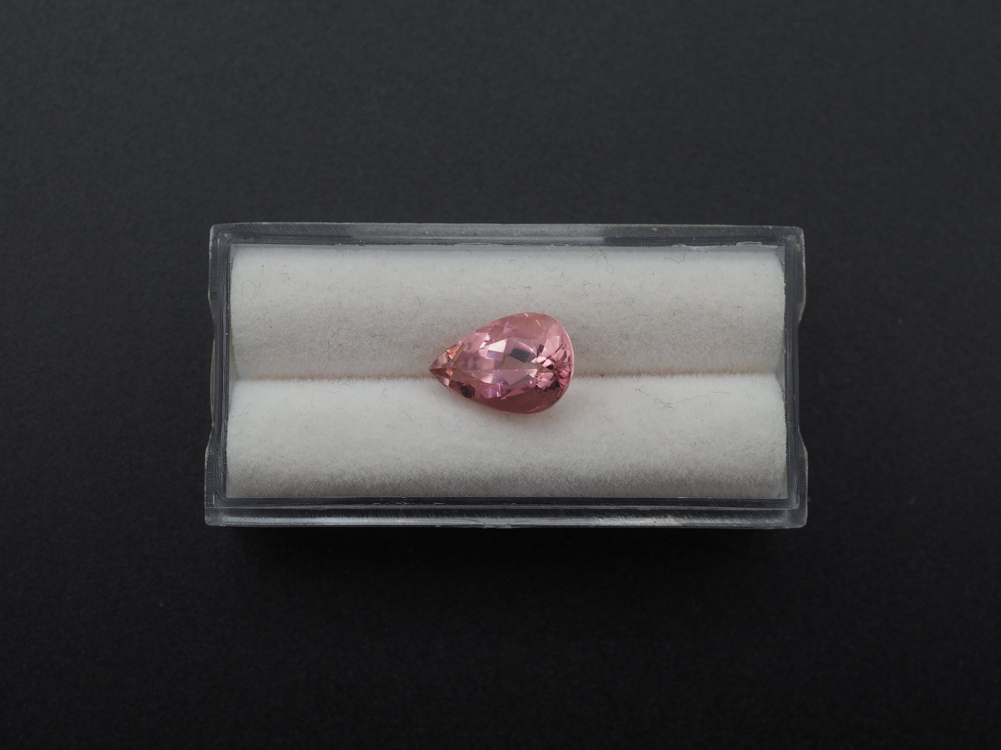 Pink Tourmaline Faceted Pear Shape  12.1x8mm Approximately 3.72 Carat