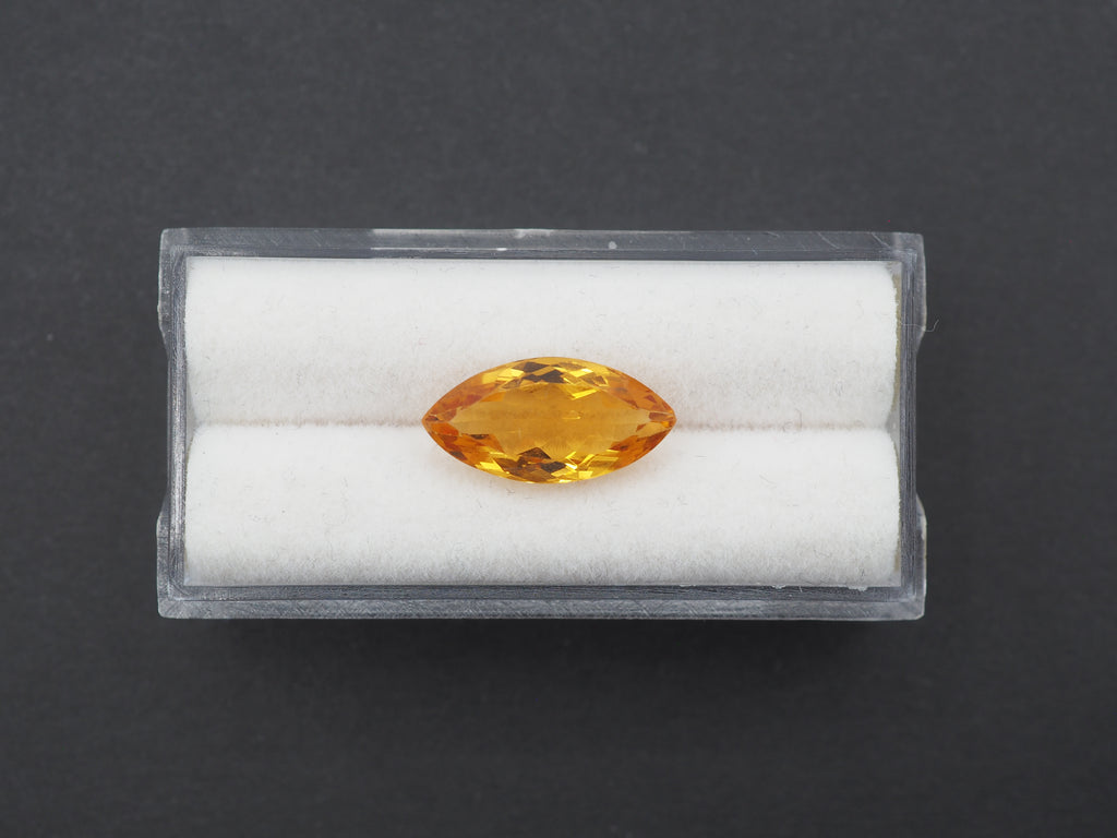Citrine Faceted 16x8 mm Single Piece Approximately 4.24 Carat (GTG-CT-14)