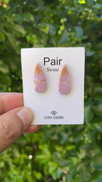 Phosphosiderite Matching Cabochon 25x10 mm, Approximately 15 Carat (GTG-MPC-2)