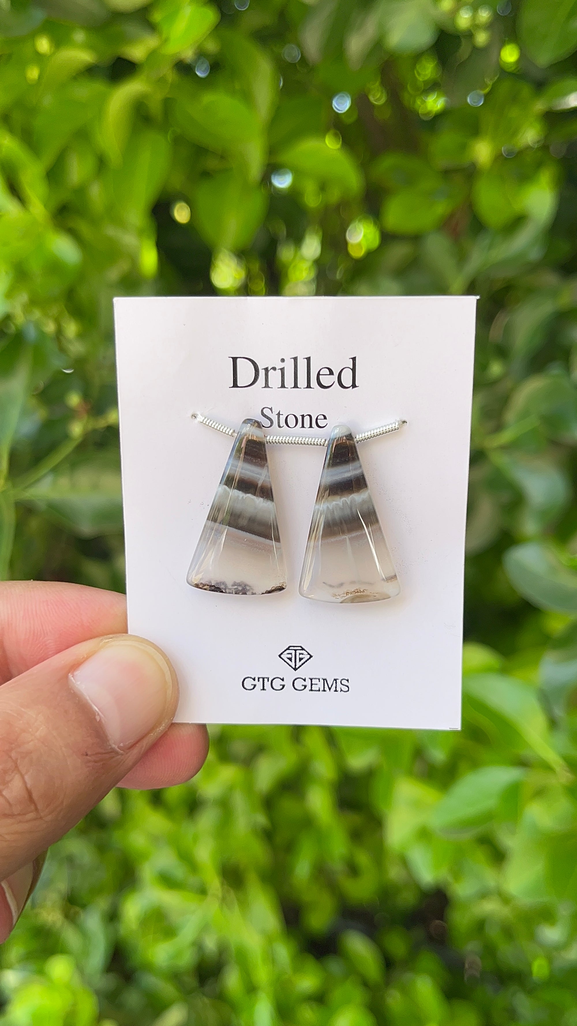 Suleimani Agate, Cabochon Drilled 26x15 mm Approximately 21 Carat (GTG-DMS-5)