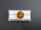 Citrine Faceted  Round Shape 16.5 x 11 mm Single Piece Approximately 15.53 Carat