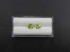 Peridot  Faceted Trillion Shape 6x6mm Matching Pair  Approximately 1.60 Carat