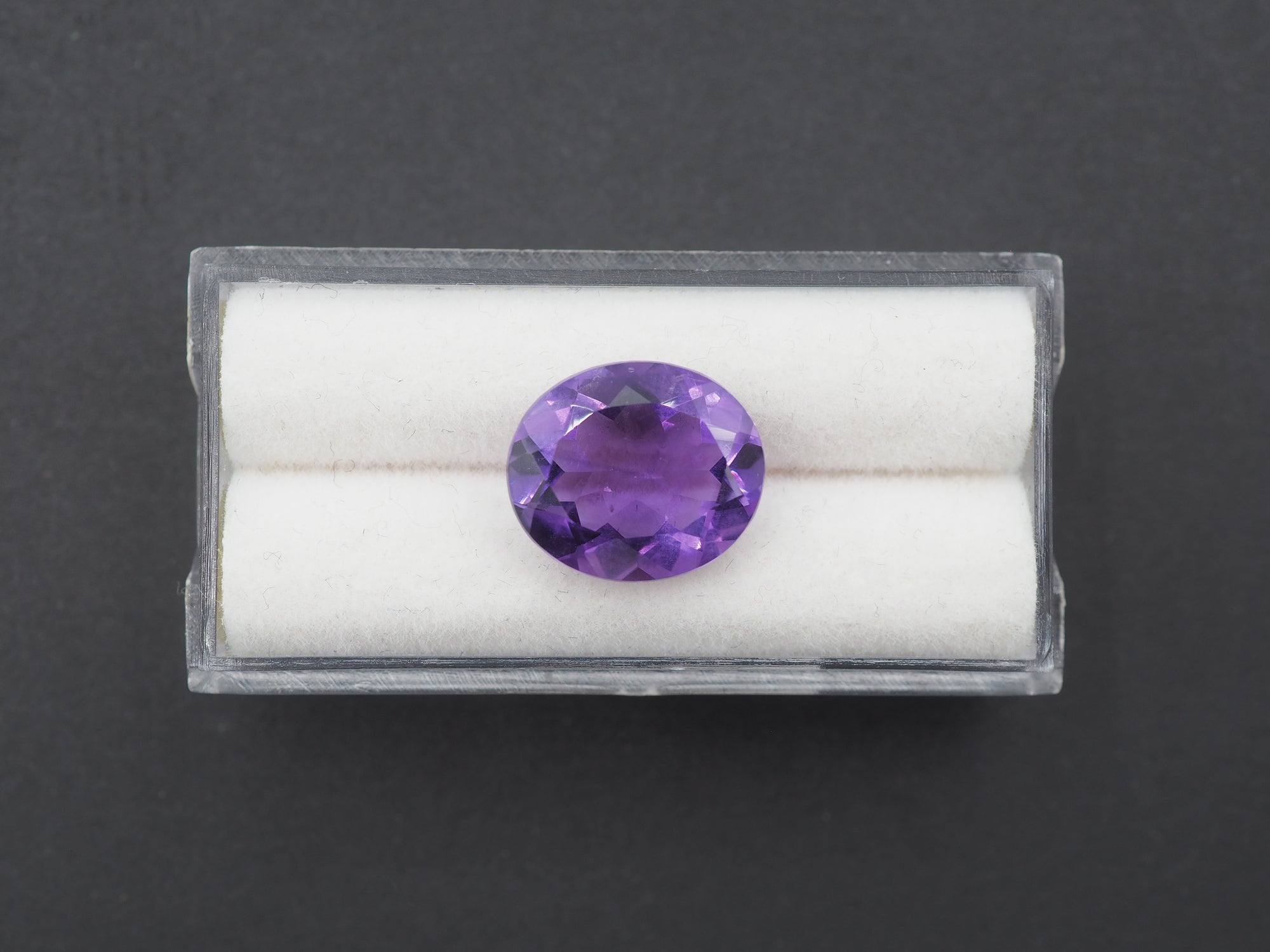 Amethyst Faceted  14.1x12.1 mm Single Piece Approximately 6.53 Carat (GTG-AM-60)