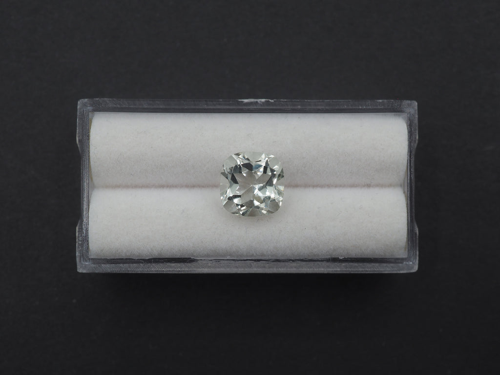 Green Amethyst Faceted 9.1 mm  Single Piece Approximately 3.02 Carat   (GTG-GAM-5)