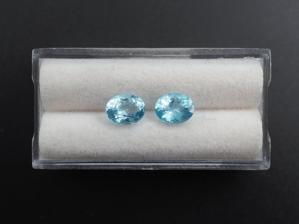 Natural Blue Apatite 8x6.2 mm Faceted Gemstone