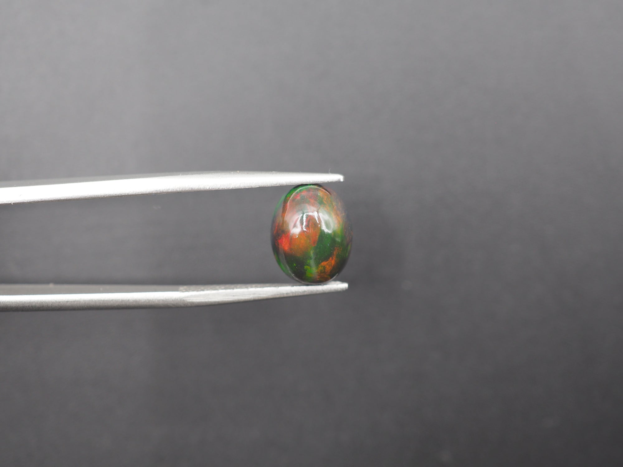 Ethiopian Black Opal Cabochon 10.5x8.5 mm Approximately 2.31 Carat (GTG-BOP-45)