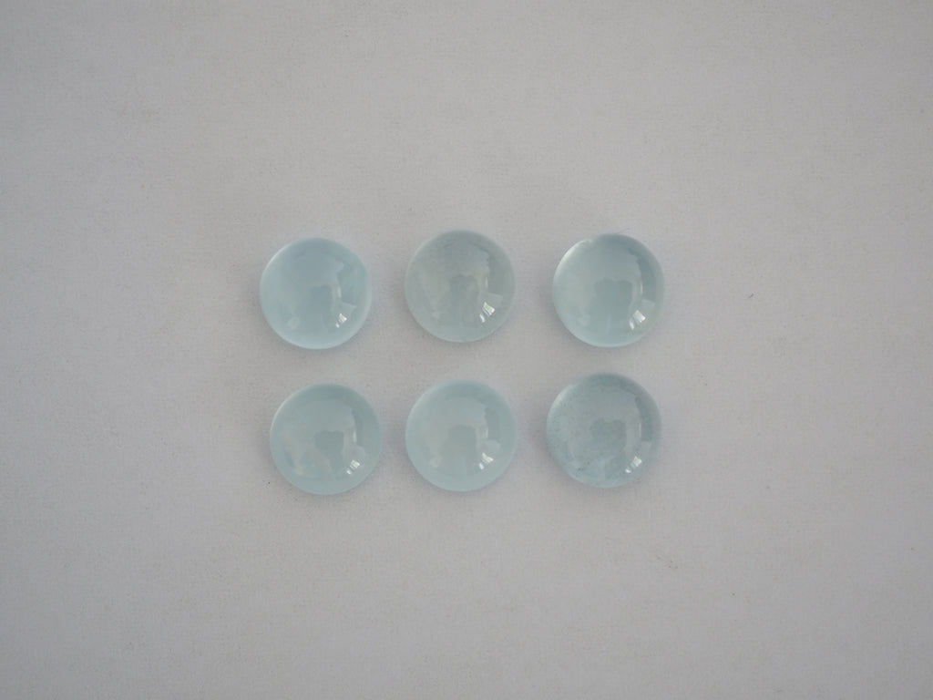 Aquamarine Cabochon 7 mm