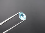 Natural Blue Apatite 8x6.2 mm Faceted Gemstone