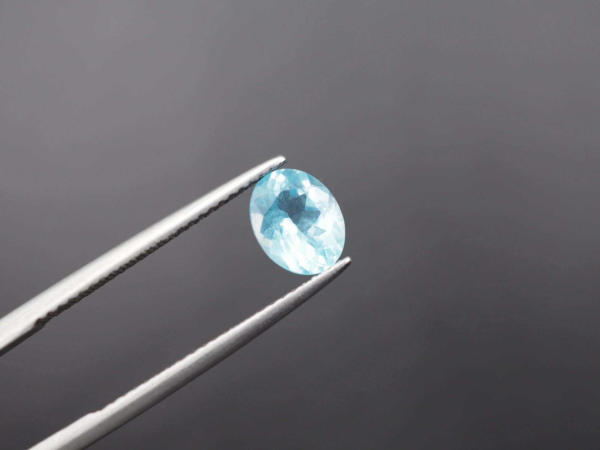 Natural Blue Apatite 8x6.2 mm Faceted Gemstone