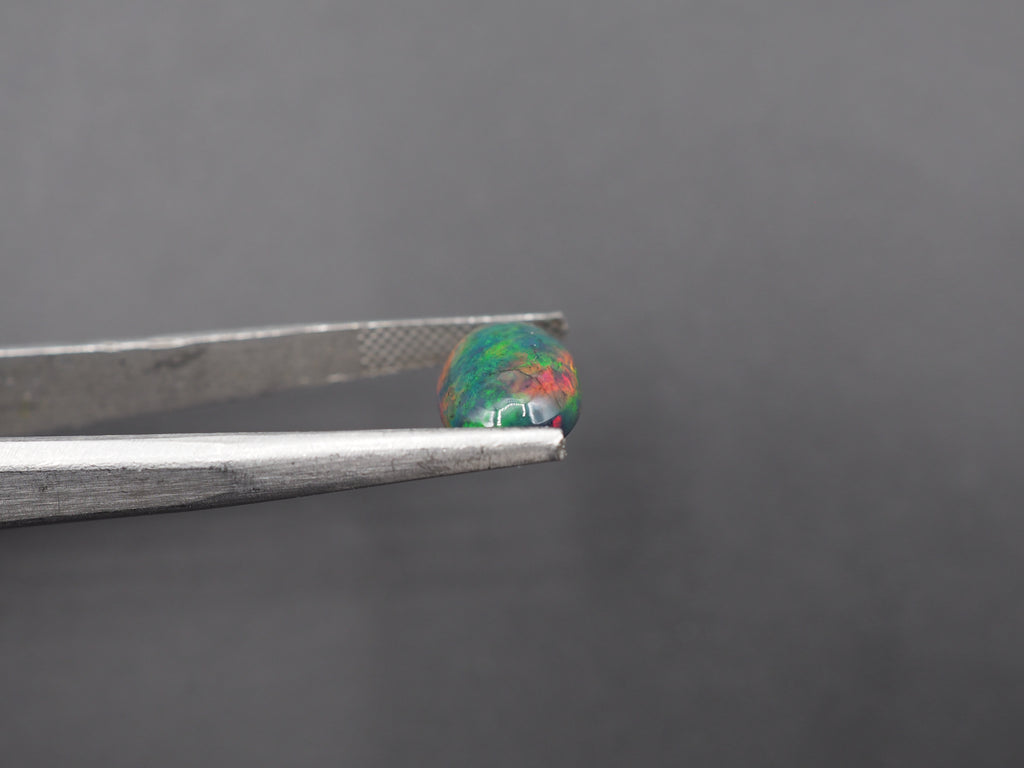 Ethiopian Black Opal Cabochon 12x8 mm Approximately 2.07 Carat (GTG-BOP-57)