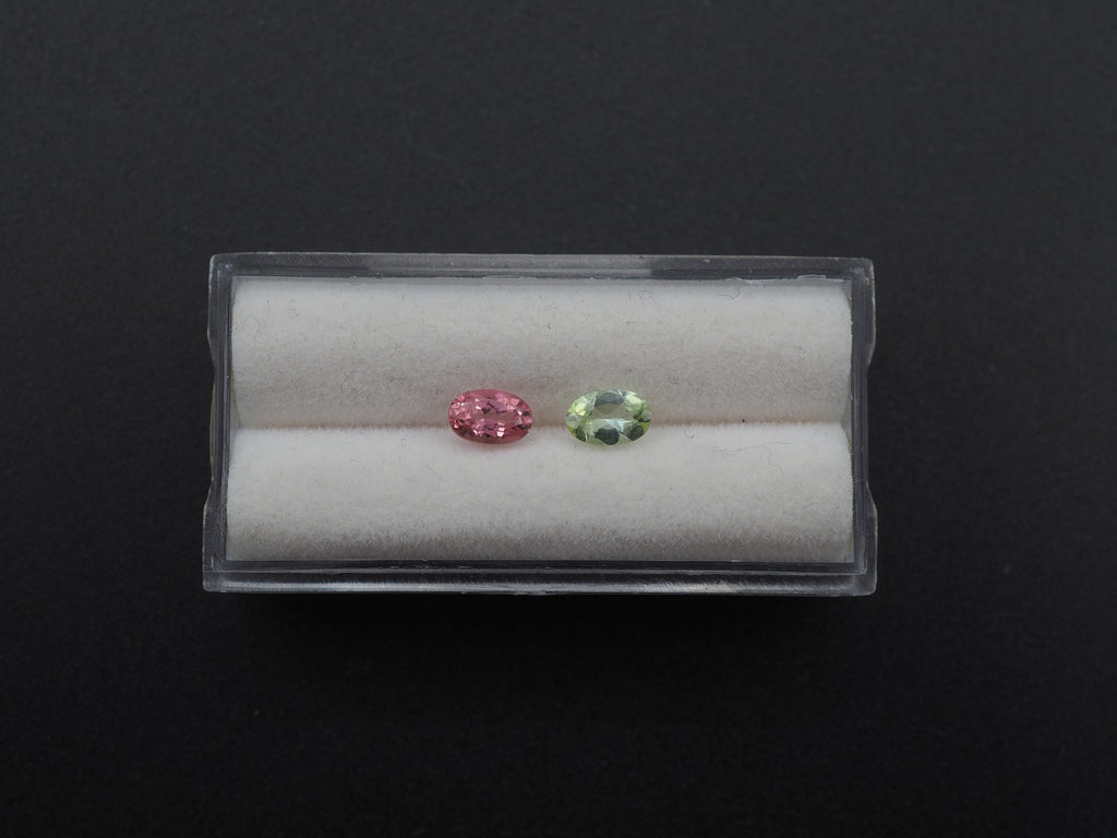 Natural Tourmaline Faceted  6.2 x 4.2 x 3.9mm , Approximately 1.15 Carat, 2 pcs