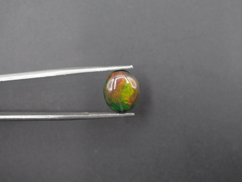 Ethiopian Black Opal Cabochon 11.5x9.5 mm Approximately 2.62 Carat (GTG-BOP-56)
