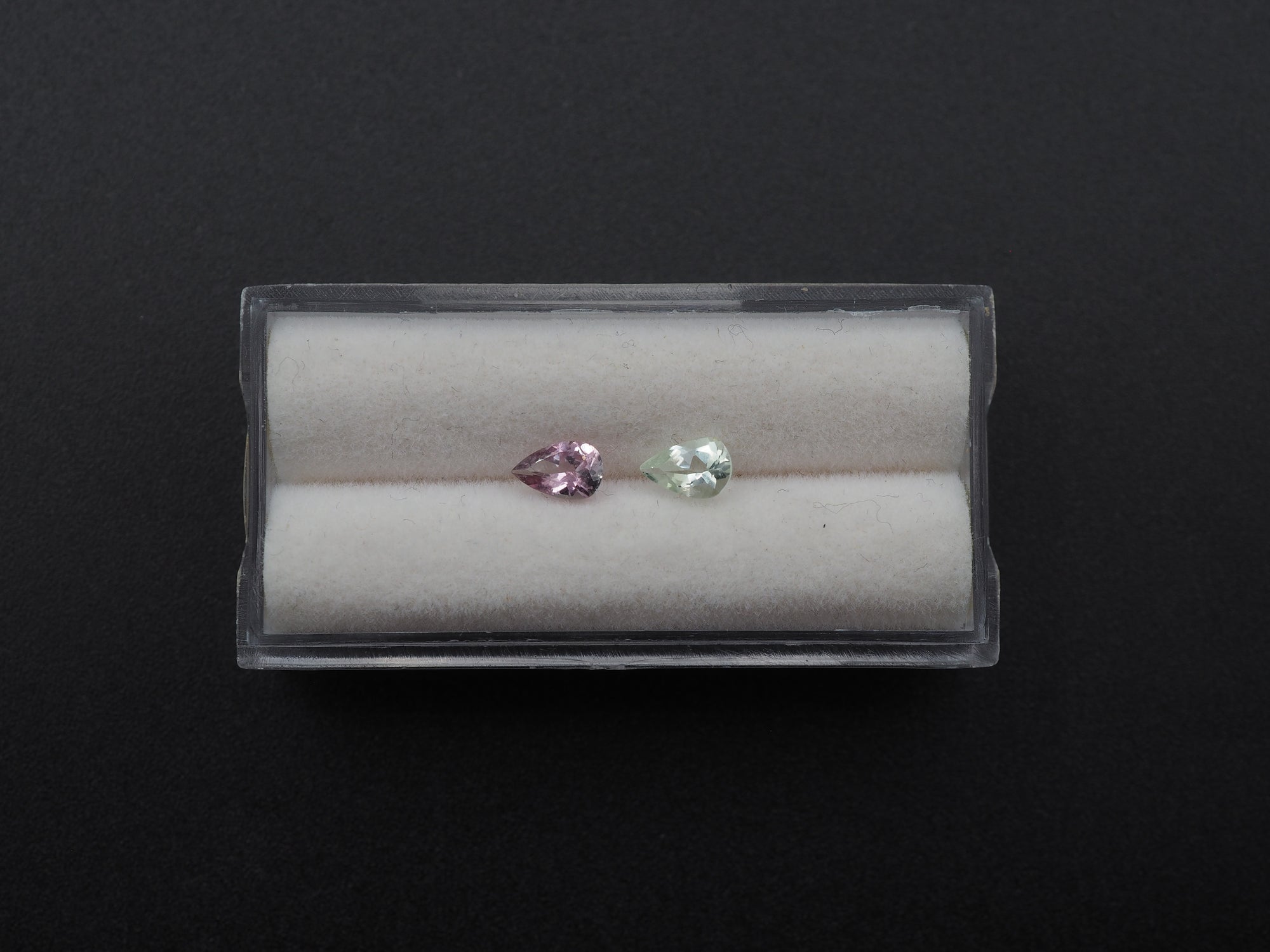 Natural Tourmaline Faceted  6.1 x 4 x 2.7mm , Approximately 0.66 Carat, 2 pcs