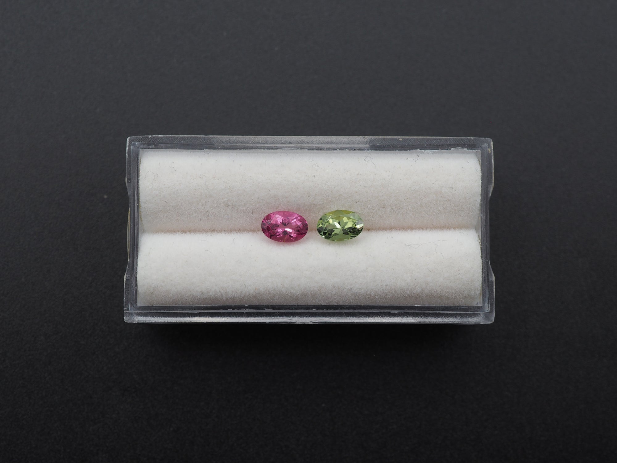 Natural Tourmaline Faceted 6.3 x 4.3 x 3.5mm , Approximately 1.08 Carat, 2 pcs