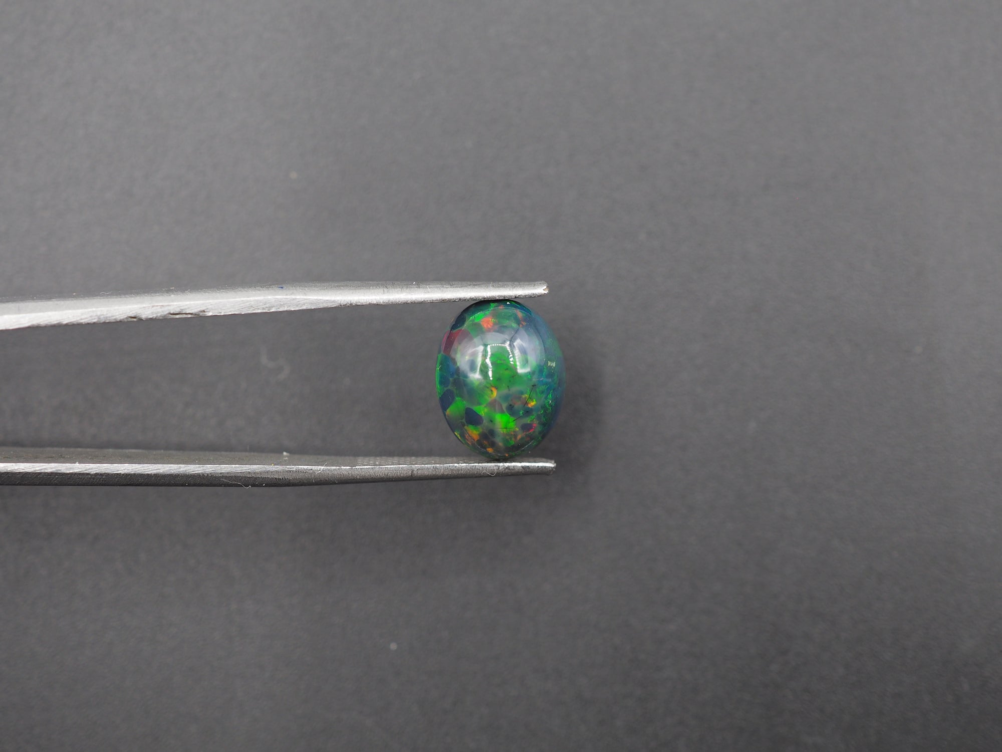 Ethiopian Black Opal Cabochon 11x8.5 mm Approximately 2.13 Carat (GTG-BOP-55)