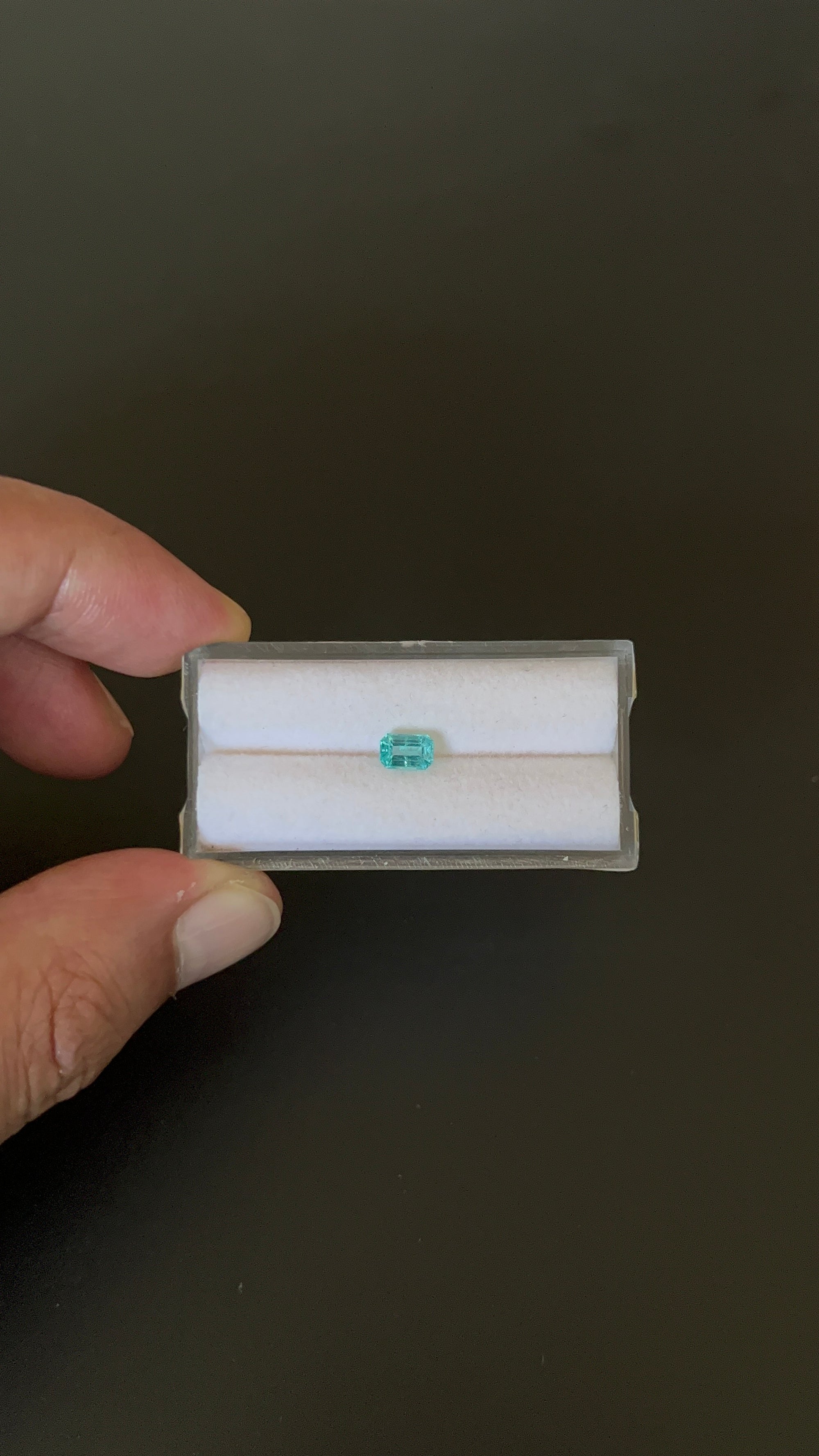 Natural Blue Apatite Faceted 5.9x3.9 mm Approximately .56 Carat (GTG-AP-121)