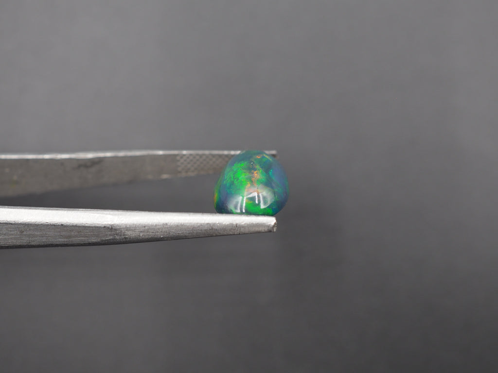 Ethiopian Black Opal Cabochon 13x9 mm Approximately 2.89 Carat (GTG-BOP-54)