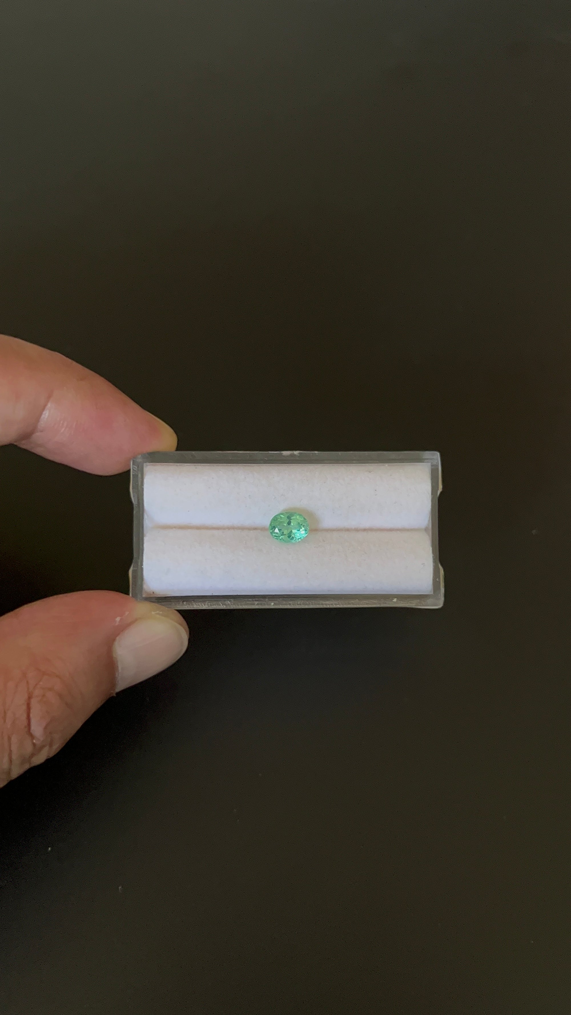 Natural Blue Apatite Faceted 6.4x5.1 mm Approximately .80 Carat (GTG-AP-122)