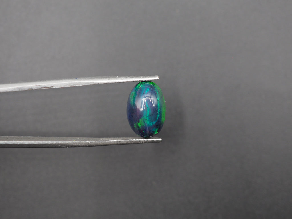 Ethiopian Black Opal Cabochon 12x8 mm Approximately 2.84 Carat (GTG-BOP-53)