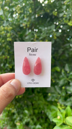 Rhodochrosite 25x11mm Matching Pair Cabochon Approximately 31.50 Carat (GTG-MCR-34)