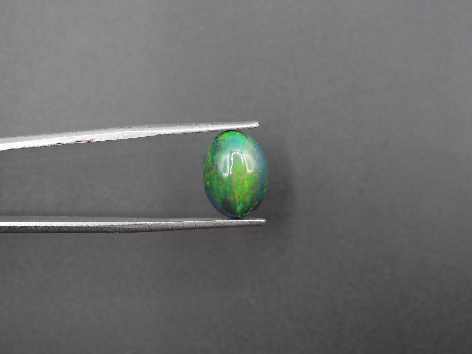 Ethiopian Black Opal Cabochon 12x9 mm Approximately 3.24 Carat (GTG-BOP-52)