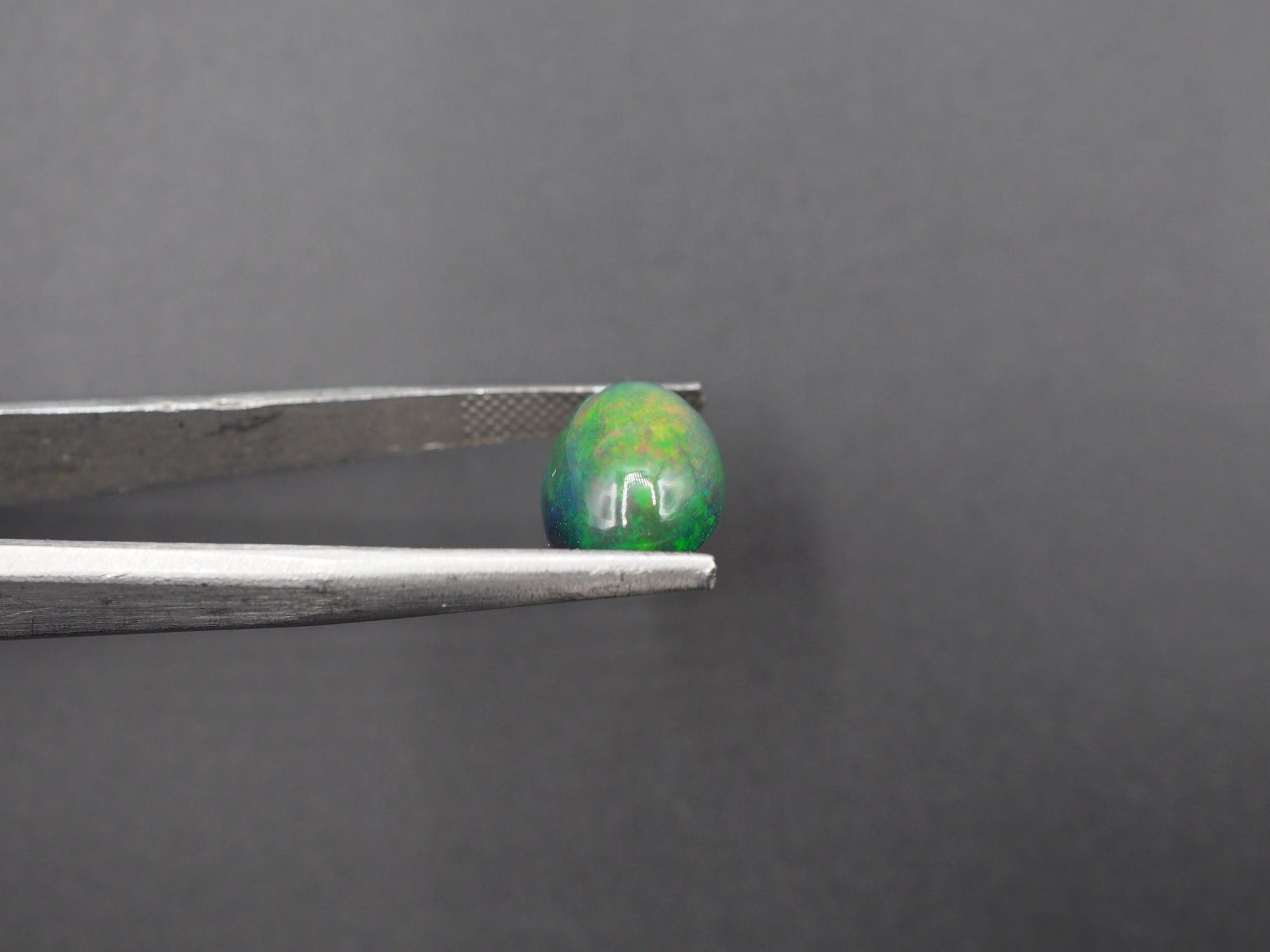 Ethiopian Black Opal Cabochon 12x9 mm Approximately 3.24 Carat (GTG-BOP-52)