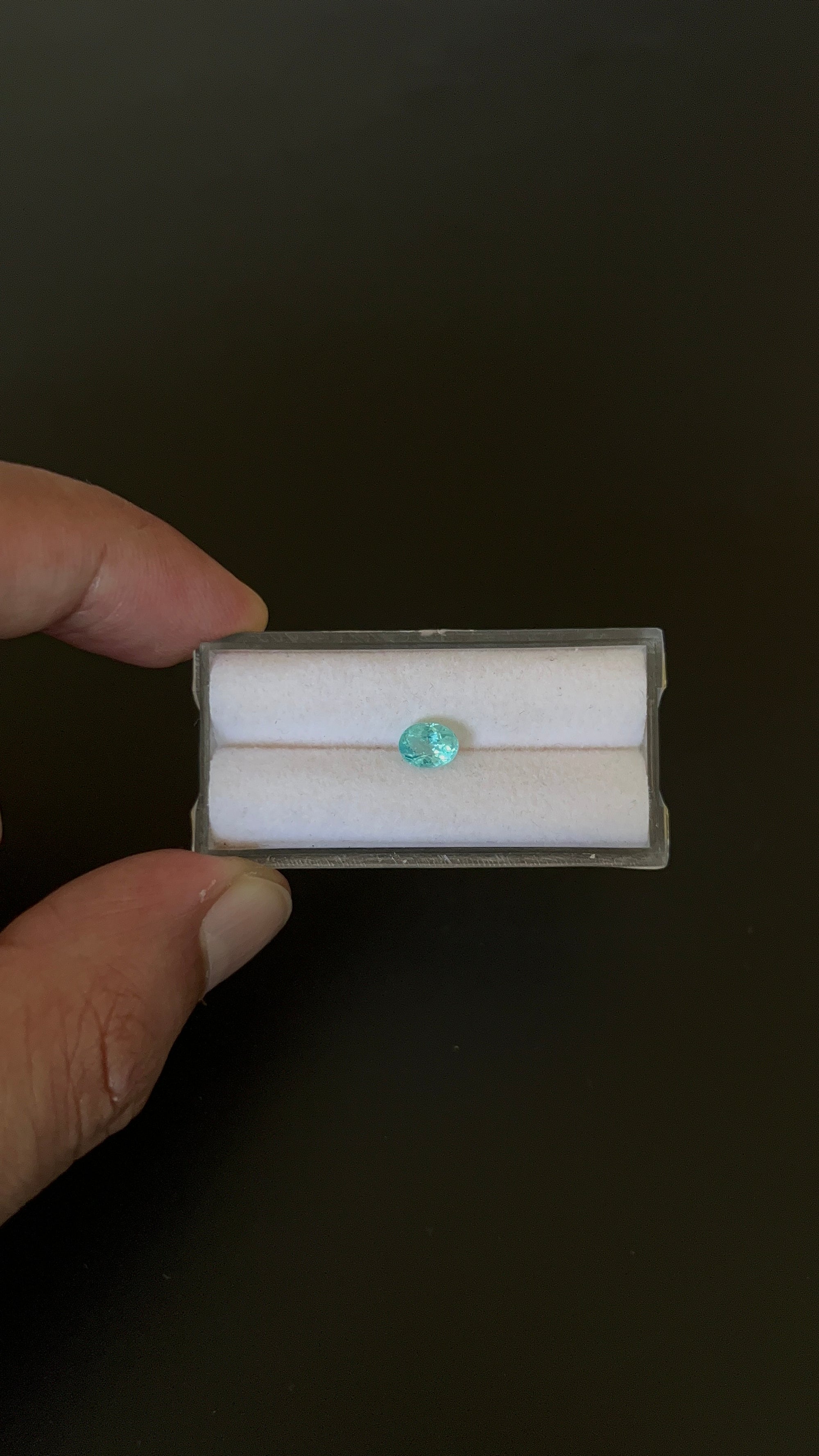 Natural Blue Apatite Faceted 6.3x4.8 mm Approximately .75 Carat (GTG-AP-119)