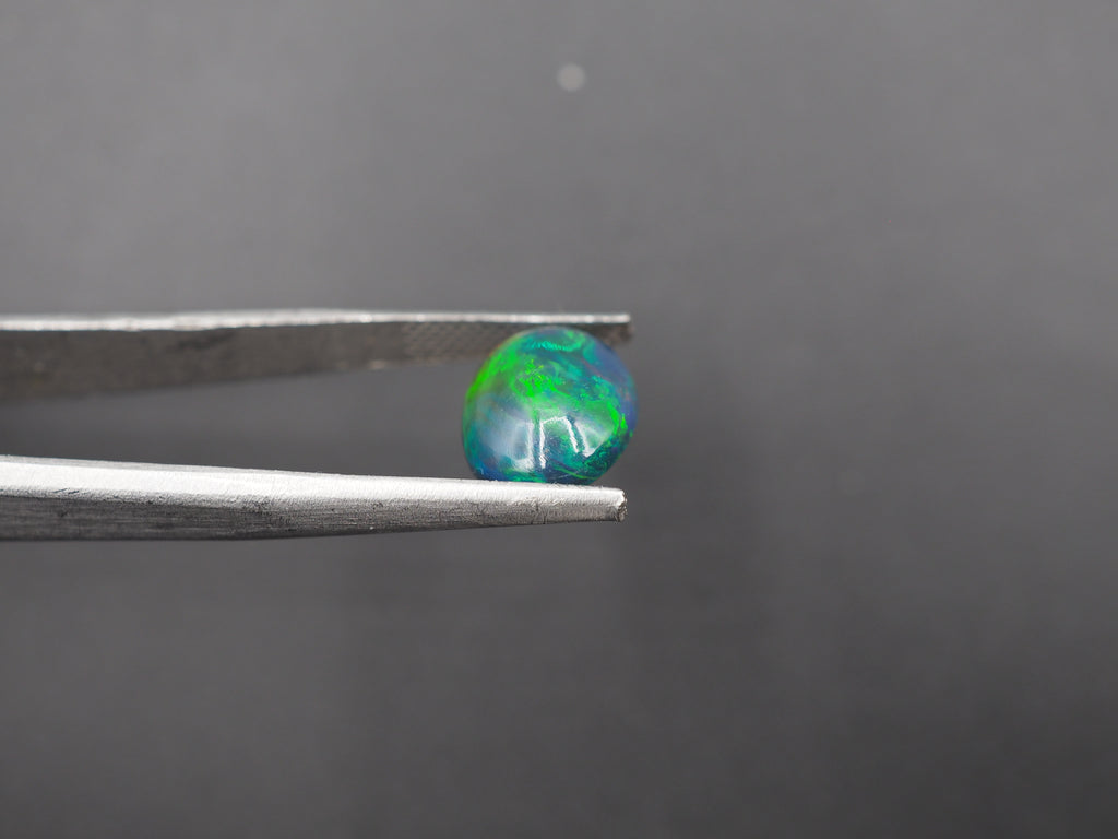 Ethiopian Black Opal Cabochon 12x9 mm Approximately 2.93 Carat (GTG-BOP-49)