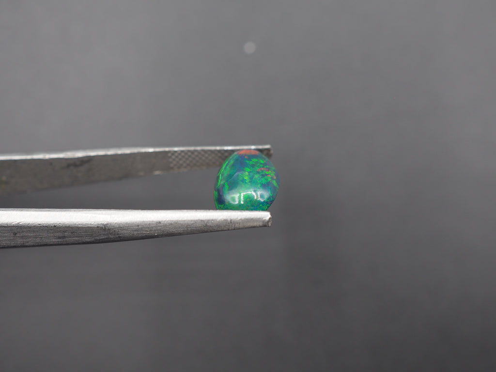 Ethiopian Black Opal Cabochon 11x8 mm Approximately 1.86 Carat (GTG-BOP-48)
