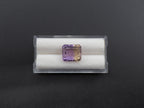 Cushion shaped Lavender Faceted Ametrine 12.6x10.9x7.3mm Single Piece Approximately 6.85 Carat