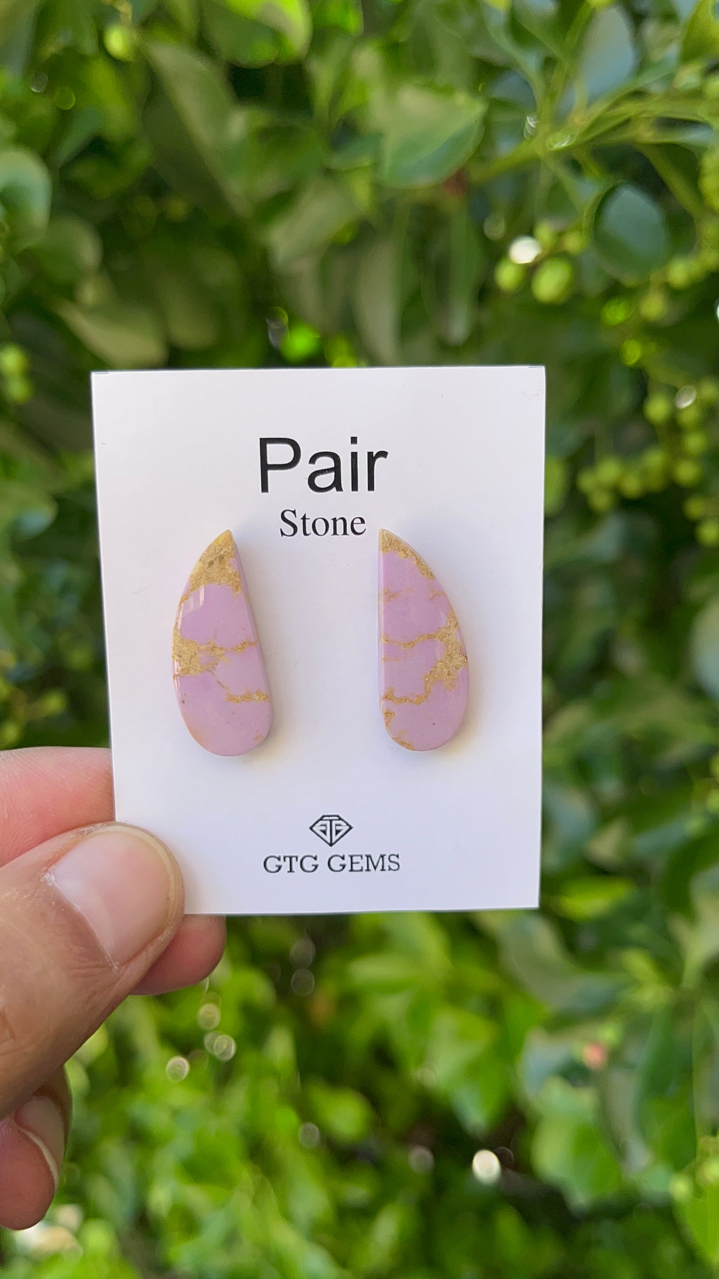 Phosphosiderite Matching Cabochon 26x10 mm, Approximately 18 Carat (GTG-MPC-3)