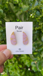 Phosphosiderite Matching Cabochon 26x10 mm, Approximately 18 Carat (GTG-MPC-3)