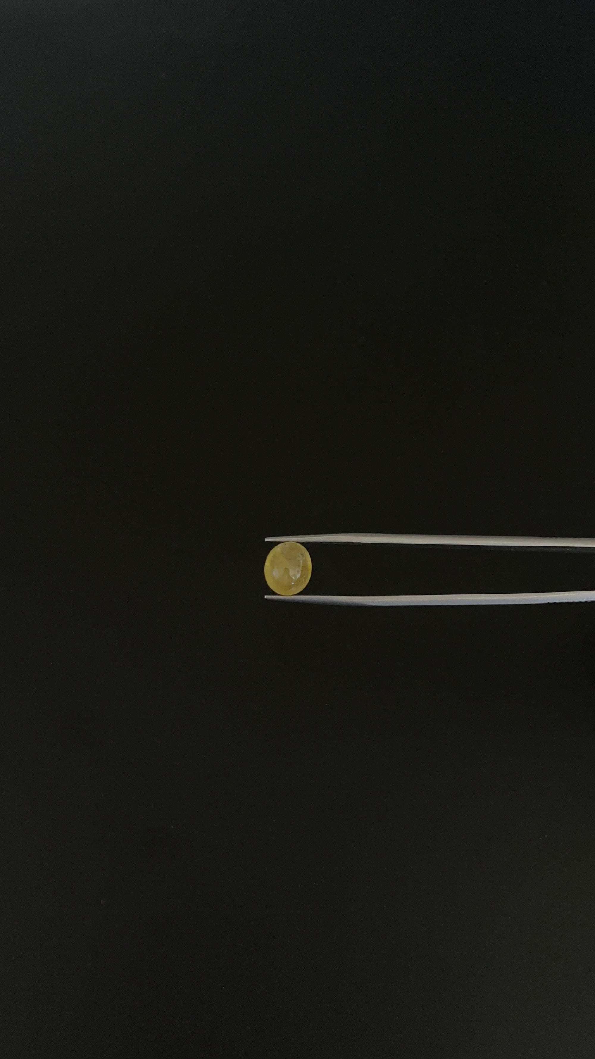 Yellow Sapphire Cabochon Oval Shape 9x8 mm