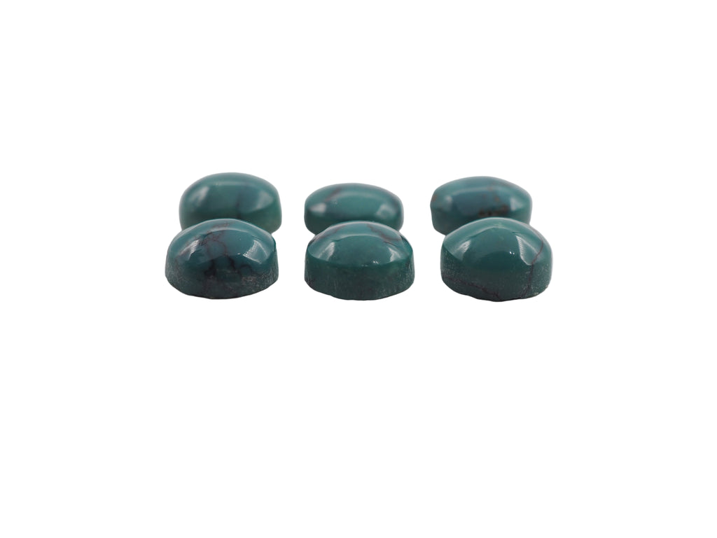 Natural Blue Turquoise Cabochon 8 mm Approximately 12.4 Carat (GTG-NBT-13)