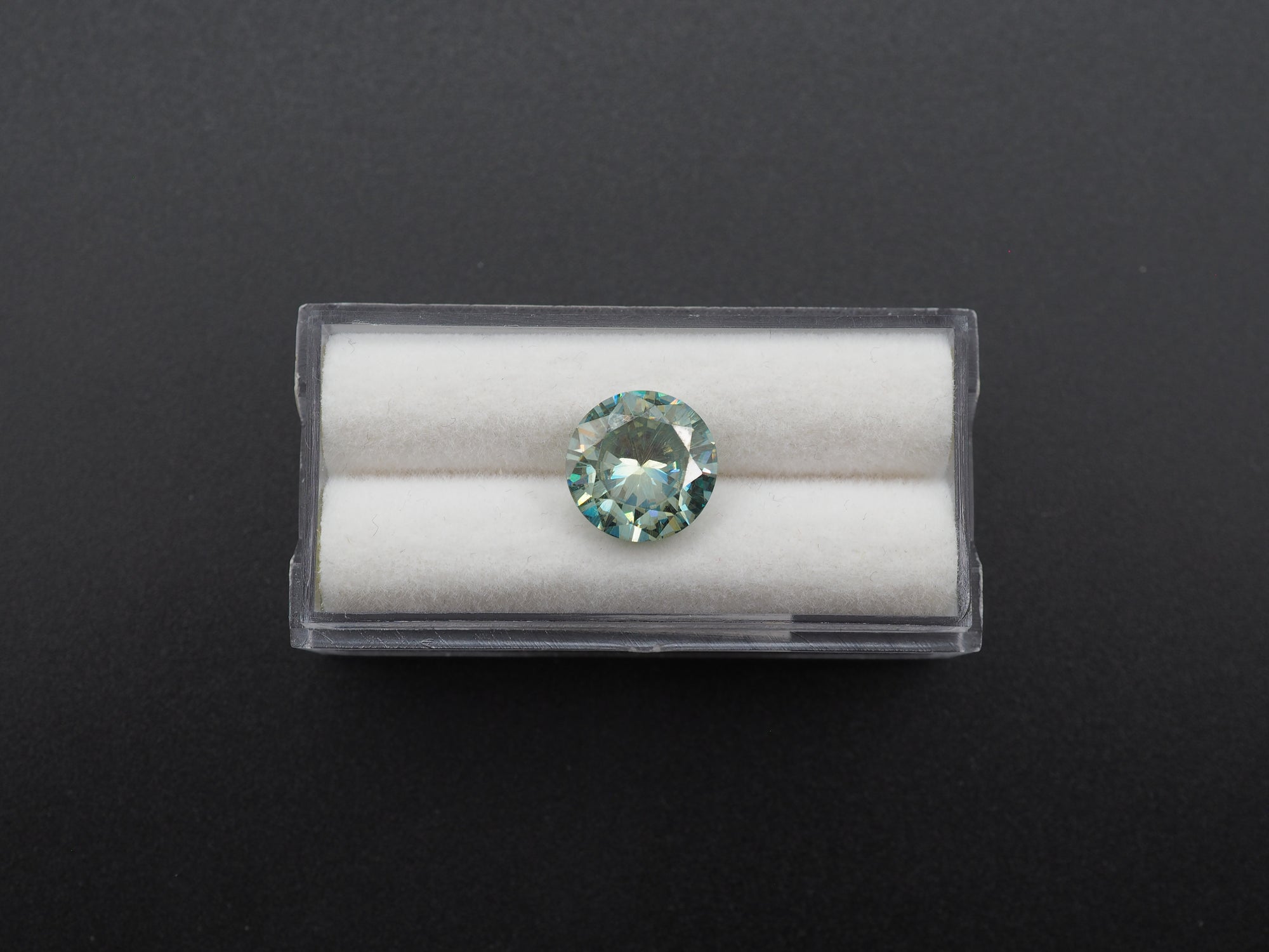 Moissanite Faceted Round Shape 9.9 mm Single Piece Approximately 3.30 Carat