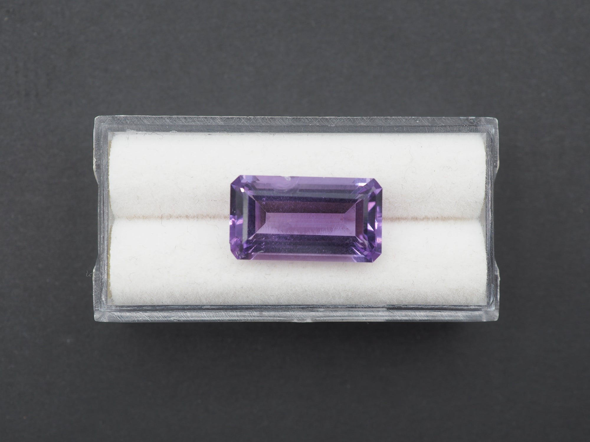 Amethyst Faceted  18x10 mm Single Piece Approximately 8.50 Carat (GTG-AM-61)