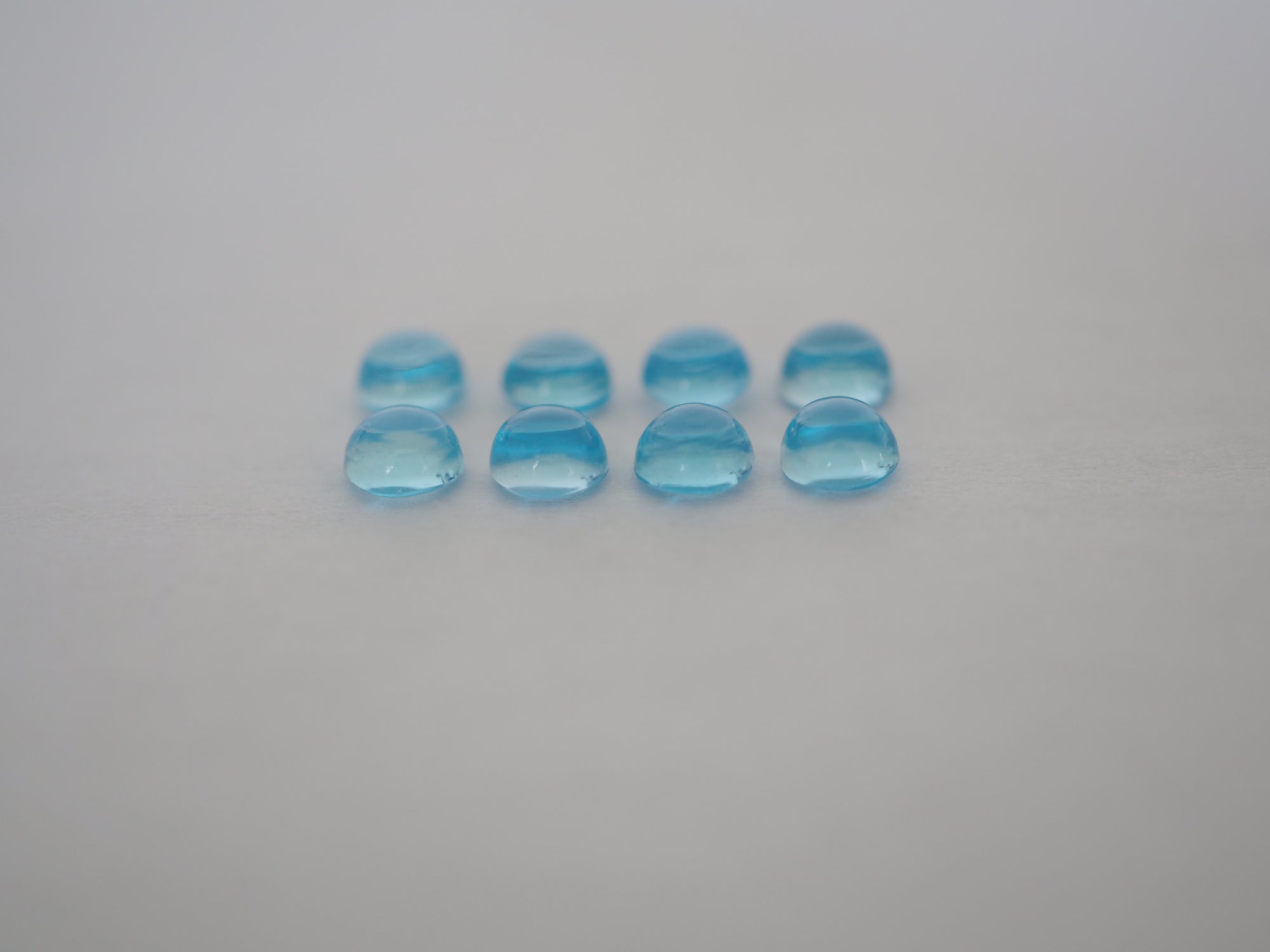 Swiss Blue Topaz Cabochon 4 mm