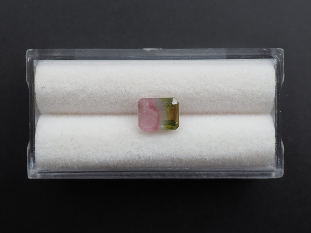 Watermelon Tourmaline Faceted Gemstone 7.8x6.2 mm