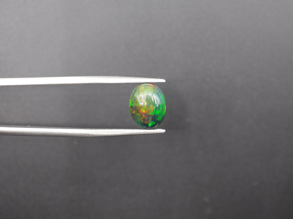 Ethiopian Black Opal Cabochon 10x8 mm Approximately 2.11 Carat (GTG-BOP-44)