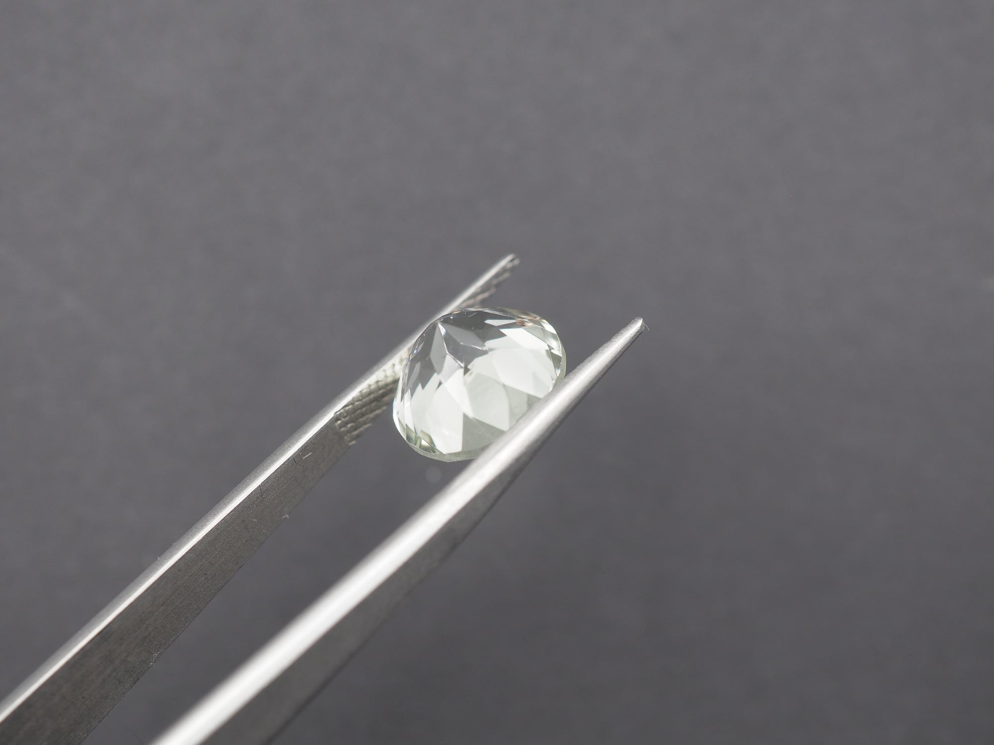 Green Amethyst Faceted 12.1 mm  Single Piece Approximately 6.38 Carat   (GTG-GAM-8)